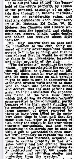 Alla Gun Club LATimes 1903