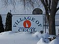 CecilWisconsinVillageSign