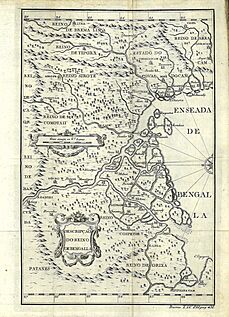 De Barros Map of Bengal