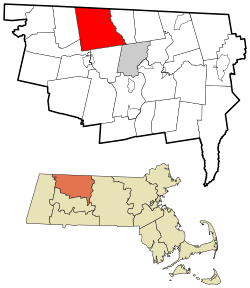 Location in Franklin County in Massachusetts