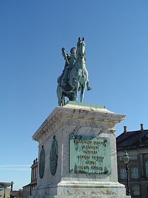 Frederik V statue front