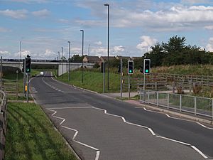 Looking North towards the site of Staveley central station (7670717562)