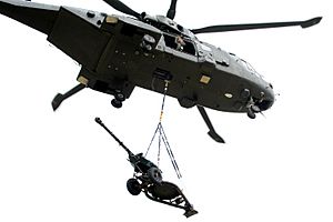 Merlin Helicopter Carrying 105mm Light Gun MOD 45155696