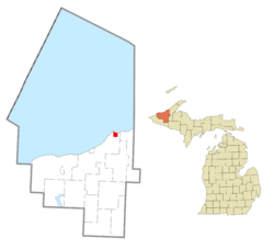 Location within Ontonagon County