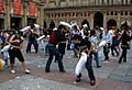 Piazza Maggiore pillow fight 2008