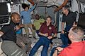 STS-129 and Expedition 21 crew members shortly after Atlantis and the ISS docked