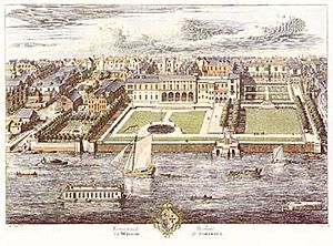 Somerset House by Kip 1722