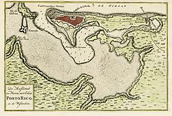 Staat van Amerika, map of San Juan, Puerto Rico, 1766