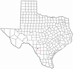 Location of La Pryor, Texas