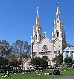 Washington Square cathedral San Francisco