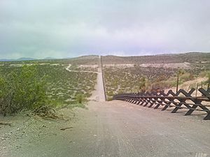 Border barrier near IBM 9