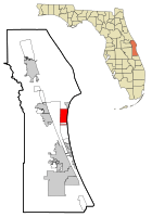 Location in Brevard County and the state of Florida