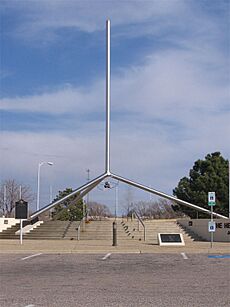 Helium monument time capsule in amarillo texas usa