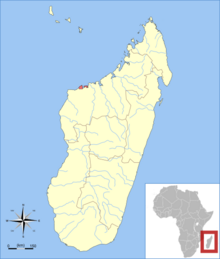 Madagascar Angonoka range map template