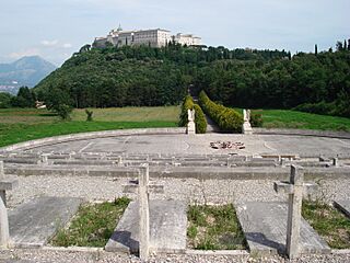 Monte Cassino Abbey (view from Polish cemetery)