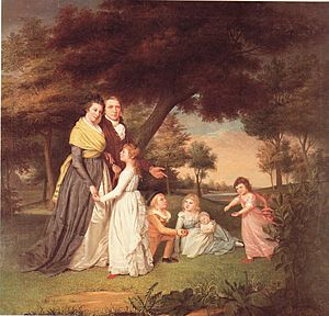 The artist and his family james peale