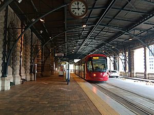 Central light rail station