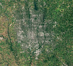 Columbus by Sentinel-2, 2020-09-21