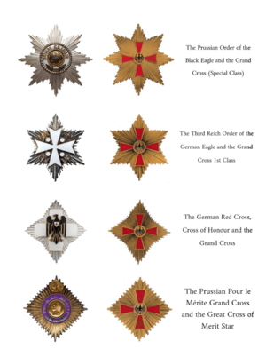 Comparison of Bundesverdienstkreuz stars