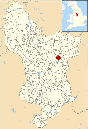 Derbyshire UK parish map highlighting Clay Cross.svg