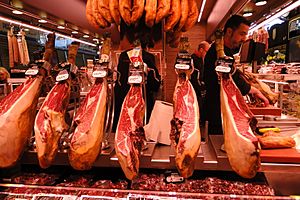 Jamón ibérico (La Boqueria)