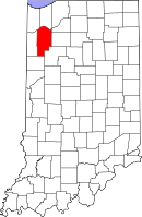 Location in the state of Indiana