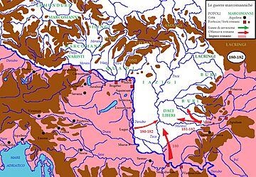 Marcomannia e Sarmatia 180-182 dC