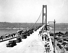 Opening day of narrow bridge, July 1