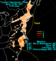 Tropical Depression Three 1967 rainfall