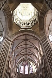Voûtes du choeur et tour lanterne Notre-Dame de Coutances