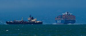 Boats in San Francisco bay