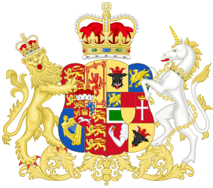 Coat of Arms of Charlotte of Mecklenburg-Strelitz (1801–1816)