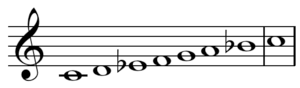 Dorian mode C