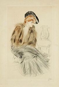 HELLEU Paul-César. P.S. Femme assise