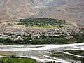 Kargil town, India panorama