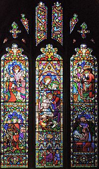 Kingston, All Saints church, south wall chancel western window.jpg