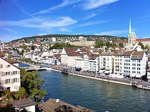 Lindenhof- View on Niederdorf