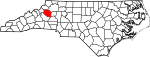 State map highlighting Caldwell County