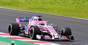 Mazepin Force India VJM11 Testing Barcelona