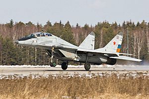 Mig-29 on landing