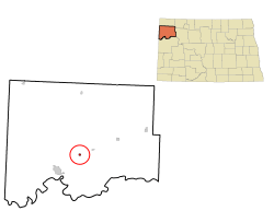 Location of Springbrook, North Dakota