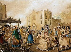 Piedigrotta festival circa 1813