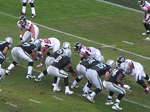 Raiders on offense at Atlanta at Oakland 11-2-08 14