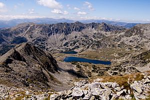 Retezat View over Bucura lake