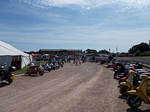 Scooter rally, Smallbrook, IW, UK