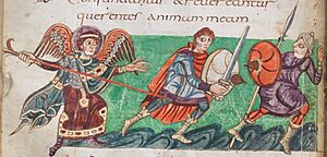 Stuttgart Psalter 42v detail