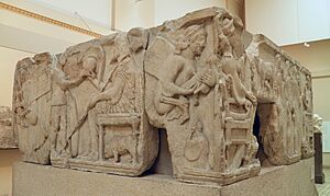 The Harpy Tomb reliefs, about 480 BC, Xanthos, British Museum, London (8825525382)