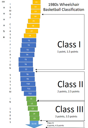 Wheelchair basketball classification