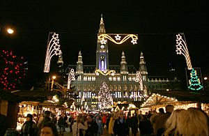 Wien Rathaus Christkindlmarkt Dez2006B