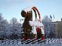 Yule goat Gefle Sweden 2009